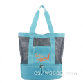 Bolso de refrigerador aislado de picnic de malla de malla personalizada